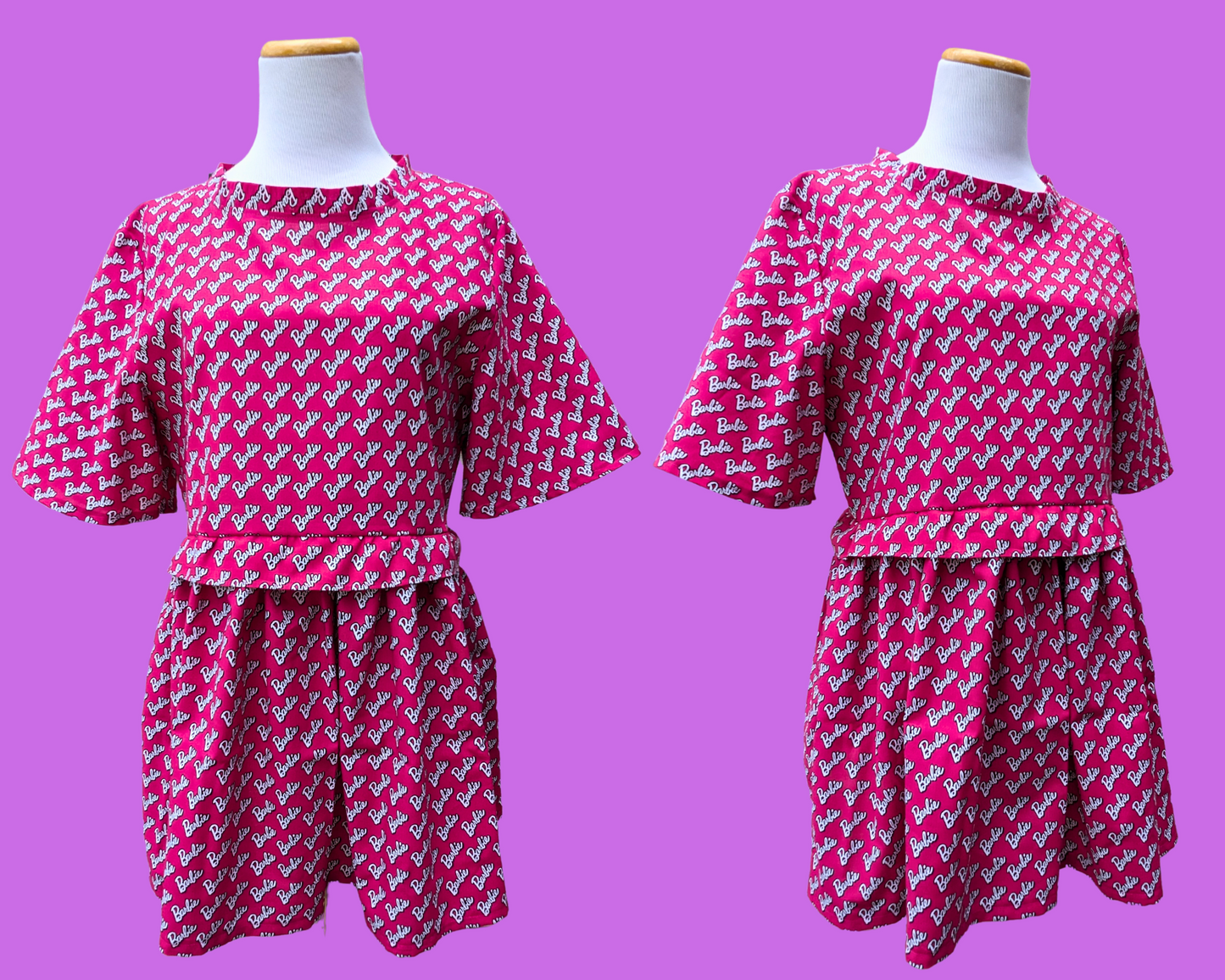 Handmade, Upcycled Barbie Dress Size M