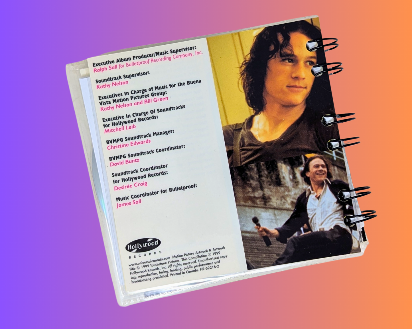 10 Things I Hate About You, Soundtrack CD Notebook