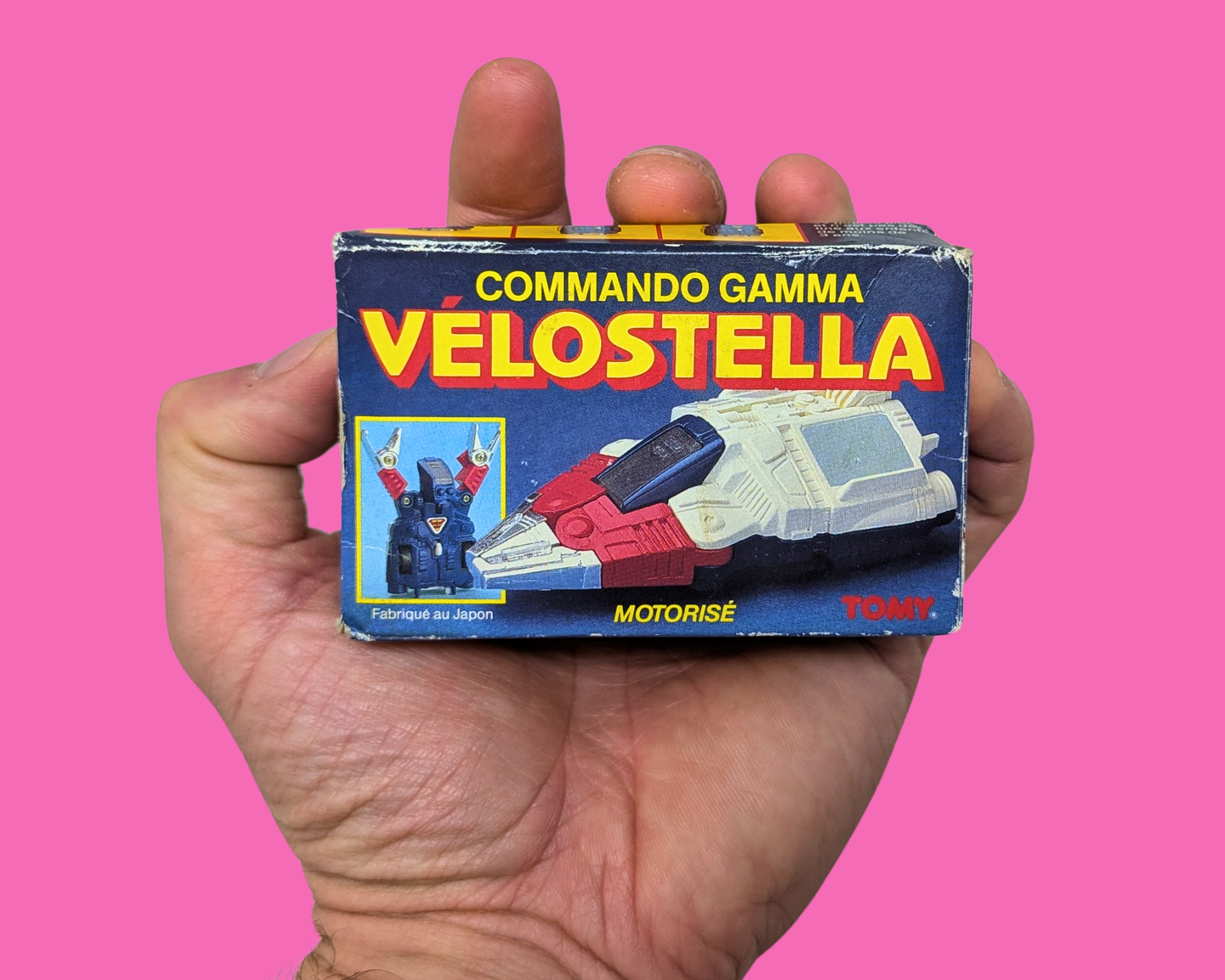 Vintage 1985 McDonald's Commando Gamma Velostella Transformer Toy with Box