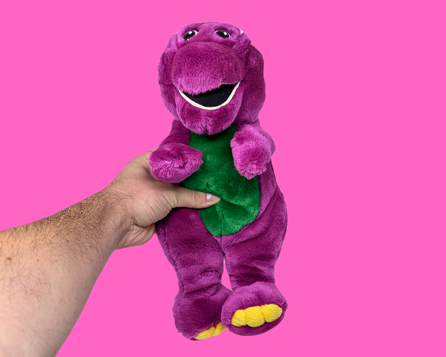 Peluche Barney le dinosaure vintage des années 1990