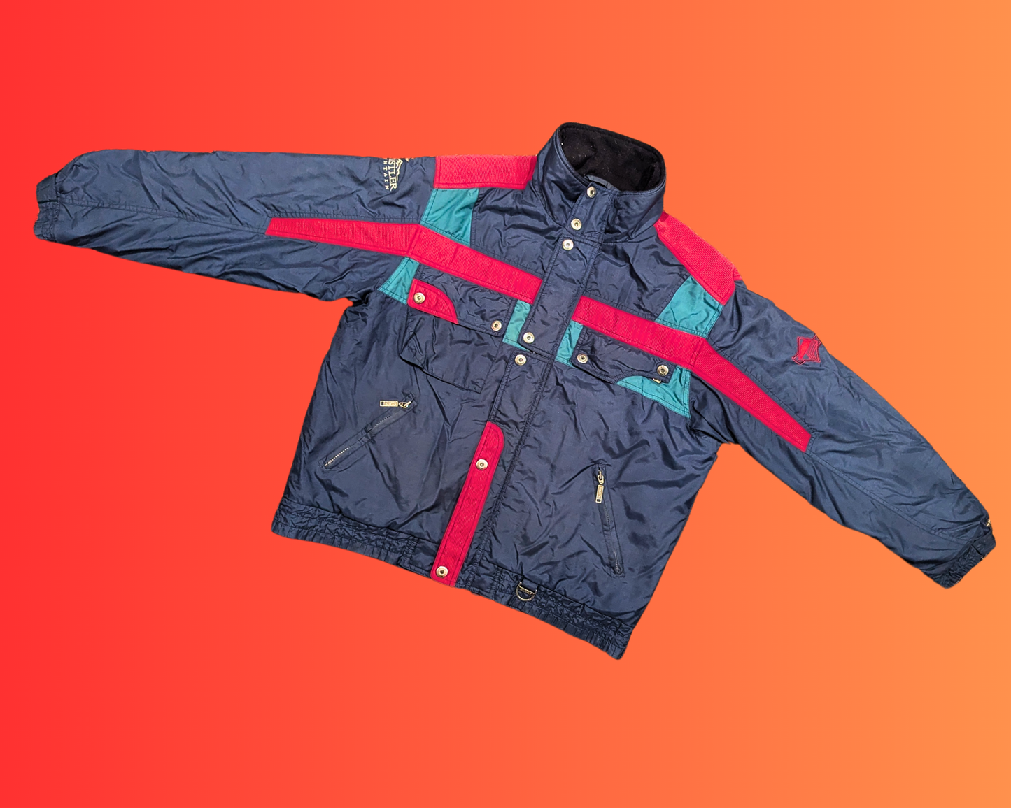 Vintage 1990's K-Way Whistler Mountain, Light Winter Jacket Size L