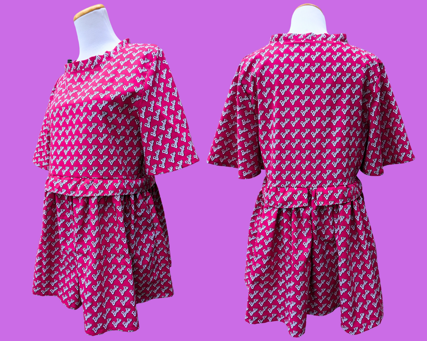 Handmade, Upcycled Barbie Dress Size M