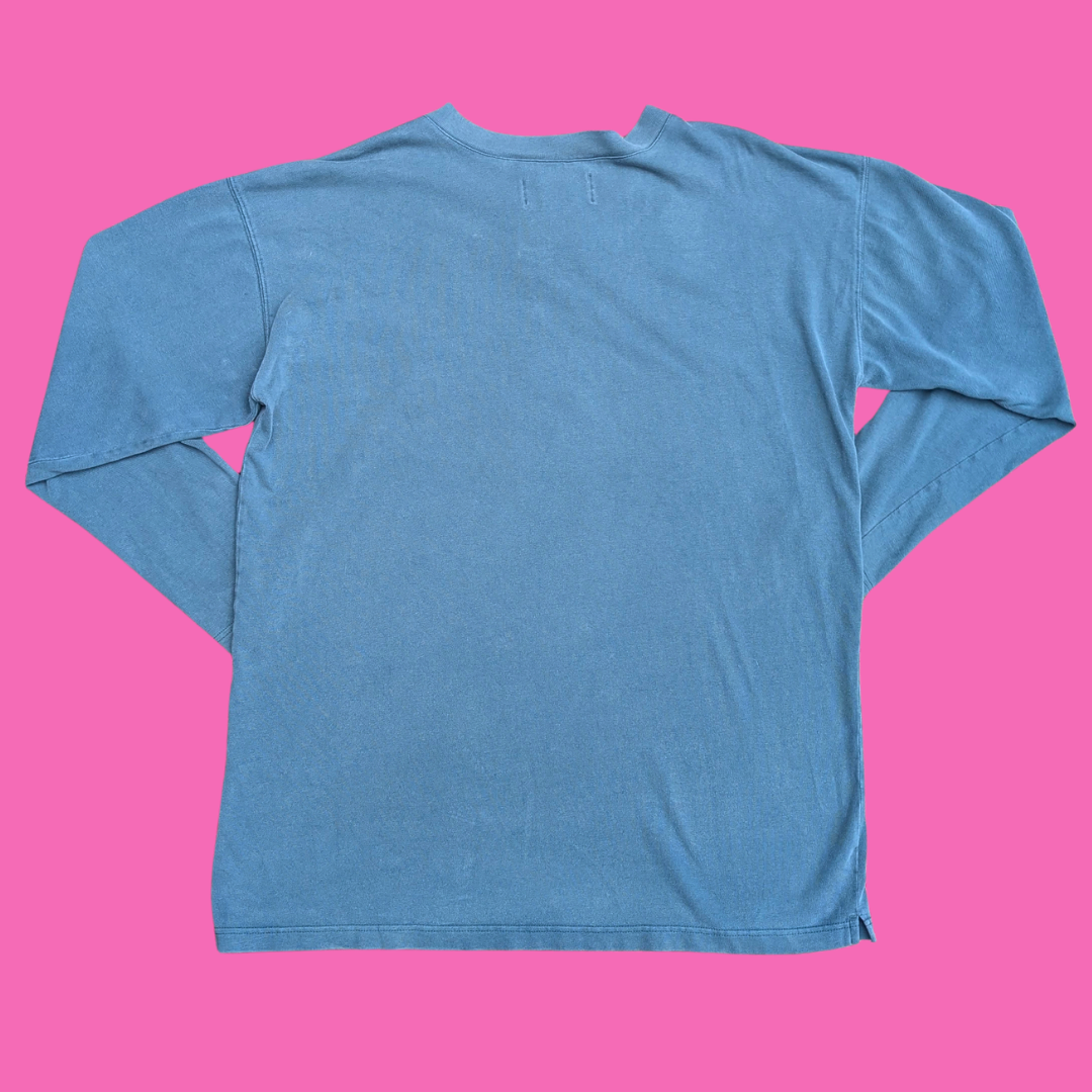 Harley Davidson Blue Long Sleeve Shirt Size 2XL