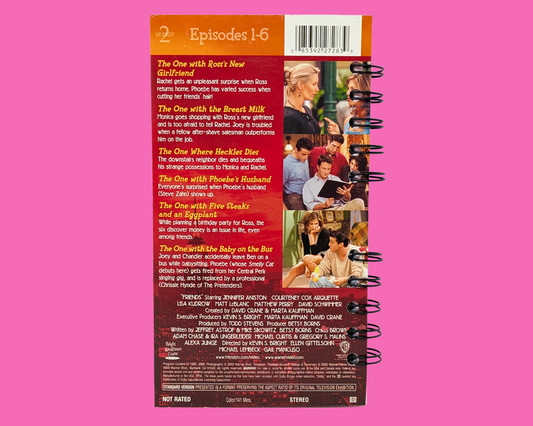 Friends Season 2 Volume 1 VHS Movie Notebook