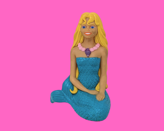 Tirelire sirène en plastique vintage de 1991 par Street Kids