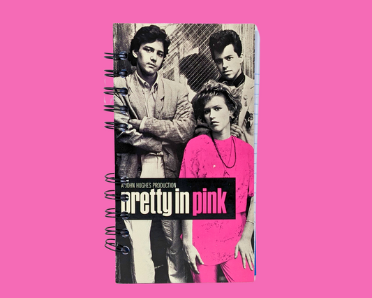 Pretty in Pink VHS Movie Notebook