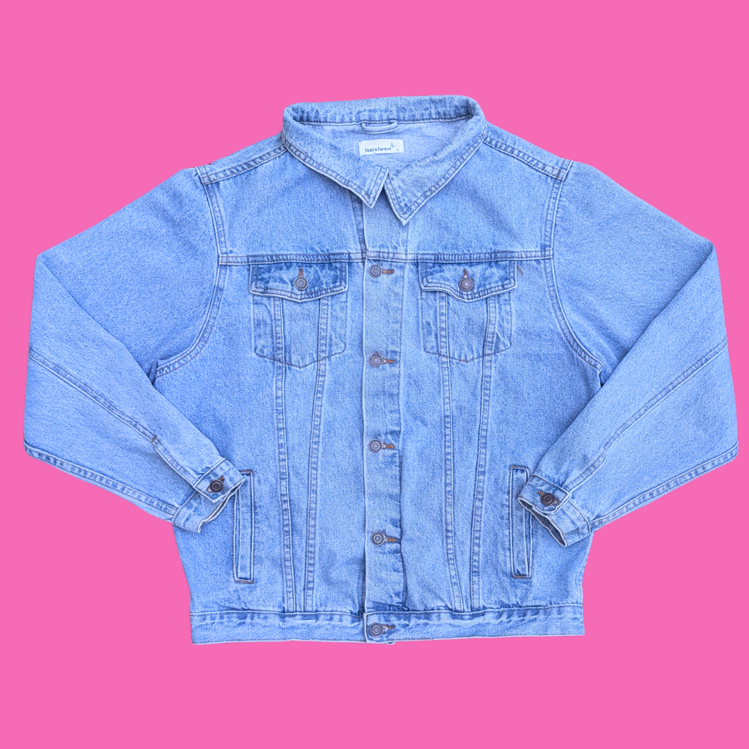 Yu-Gi-Oh! Upcycled T-Shirt Denim Jacket Size S (Fits Larger)