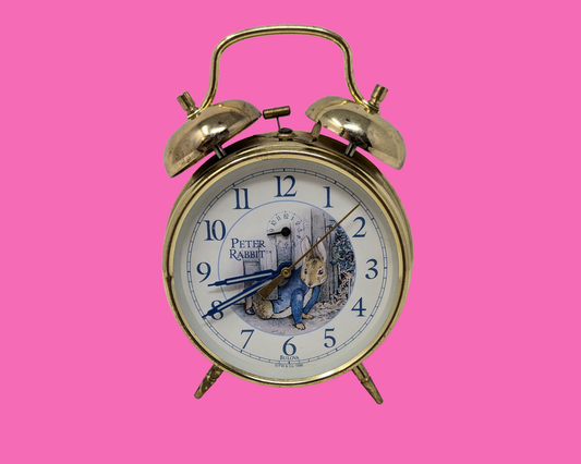 Horloge Peter Rabbit vintage des années 1990, non testée