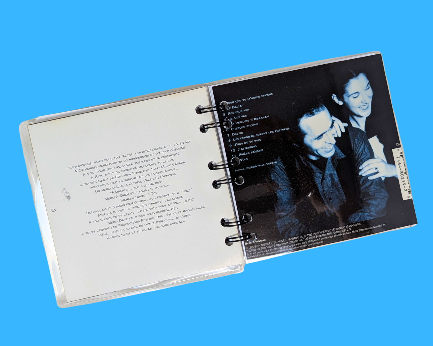 Céline Dion, D'eux CD Notebook