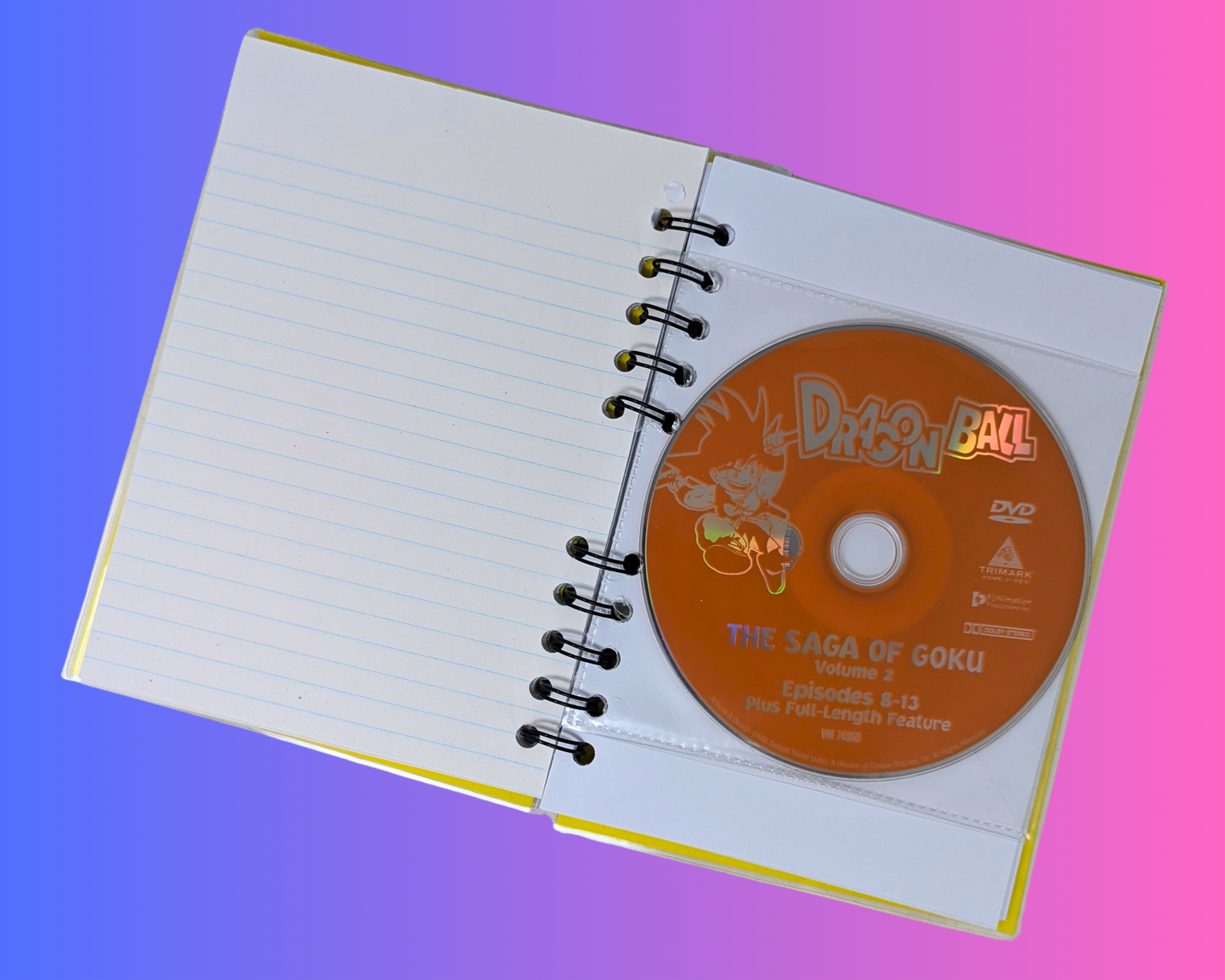 Dragon Ball The Saga of Guku Volume 2 DVD Movie Notebook