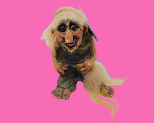 Handmade, Collectible Fosse-Troll Made in Norway with Original Tags