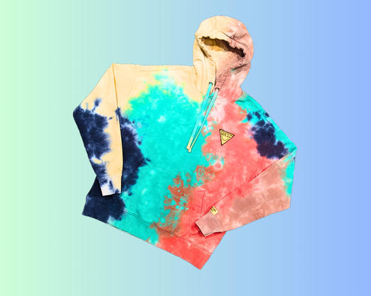 Y2K Tie Dye Guess Hoodie Size S