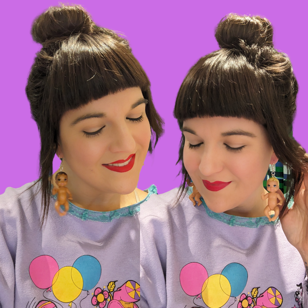 Handmade, Upcycled Babies Earrings