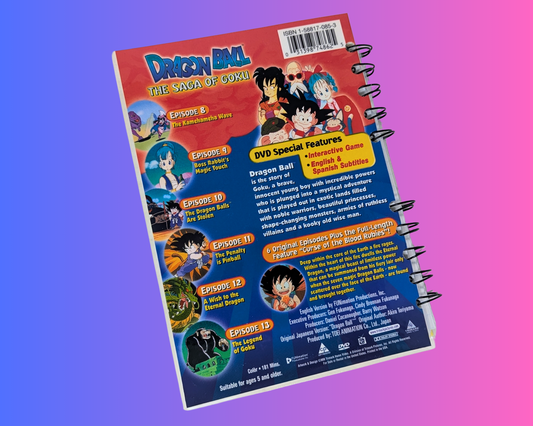 Dragon Ball The Saga of Guku Volume 2 DVD Movie Notebook