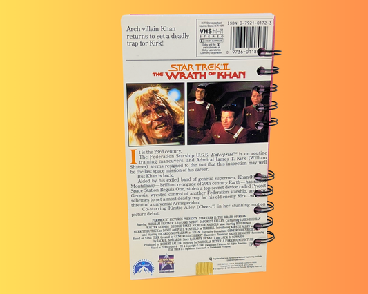 Star Trek II The Wrath of Khan VHS Movie Notebook