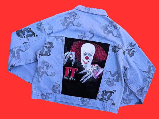 Handmade, Upcycled IT, Pennywise Jacket Size L