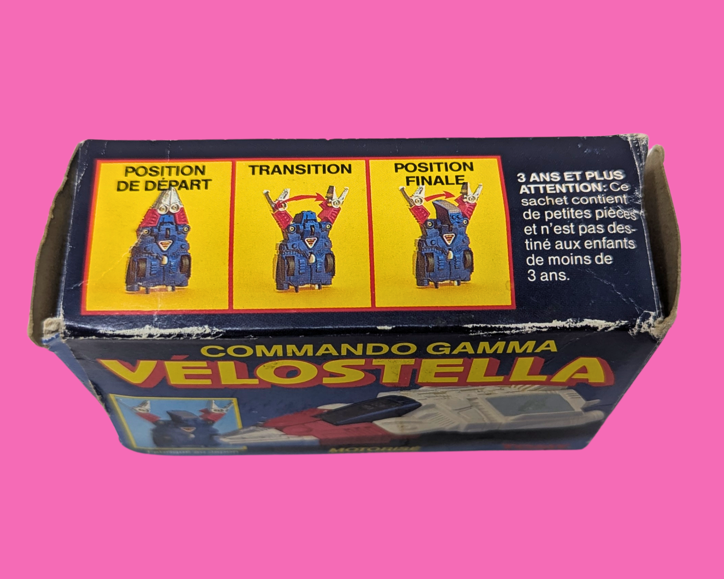 Vintage 1985 McDonald's Commando Gamma Velostella Transformer Toy with Box