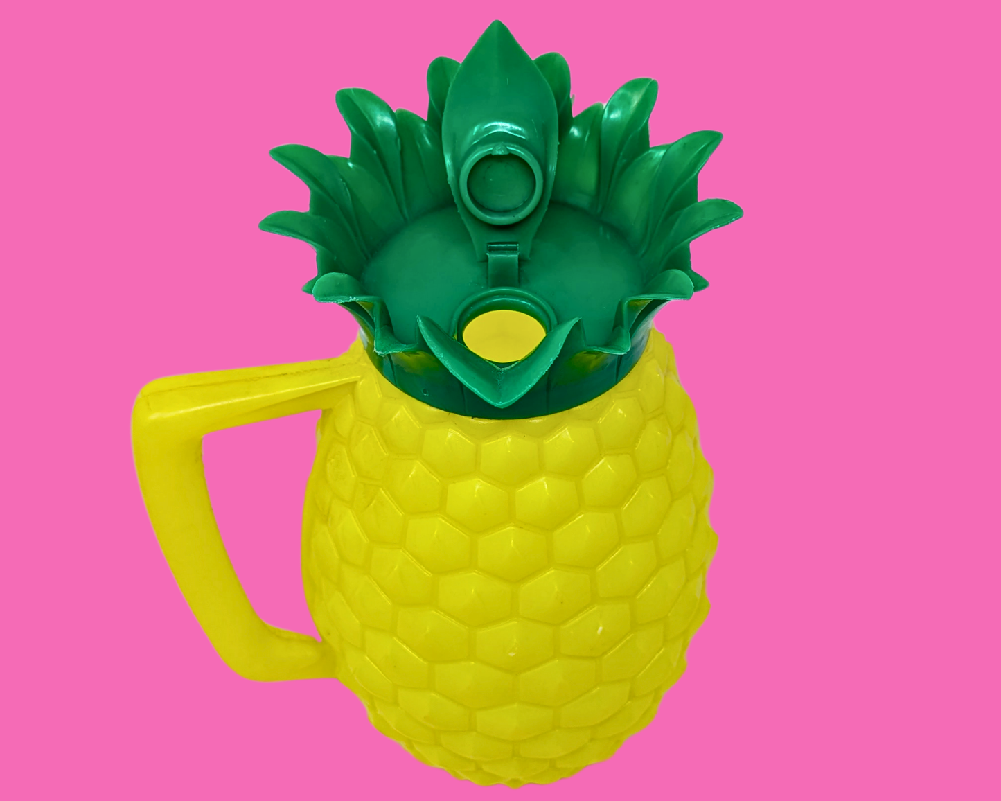 Pichet ananas jaune vintage des années 1970