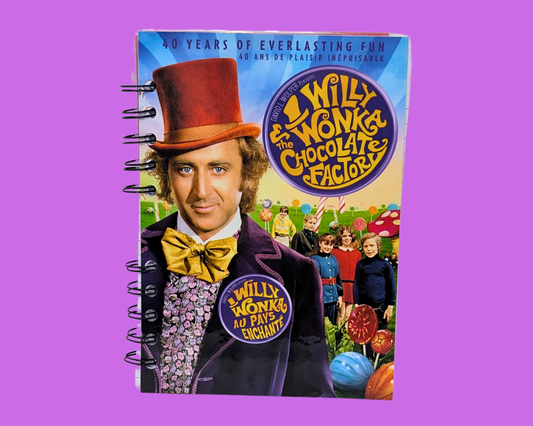 Willy Wonka and the Chocolate Factory DVD Movie Notebook
