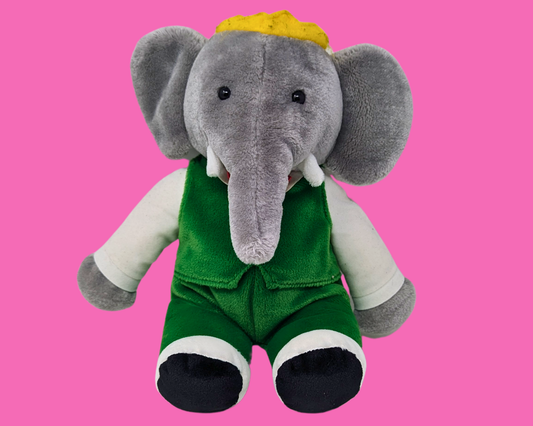 Peluche officielle Babar vintage des années 1990