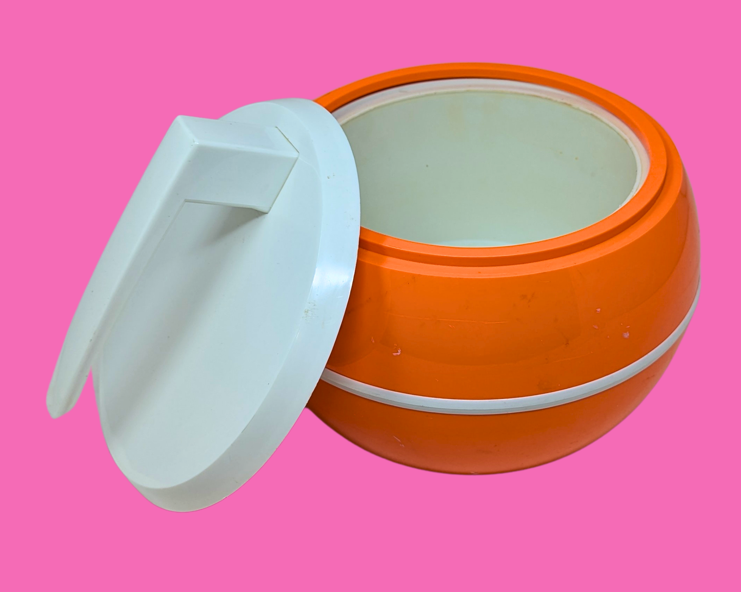Vintage 1970's Curling Stone Ice Bucket