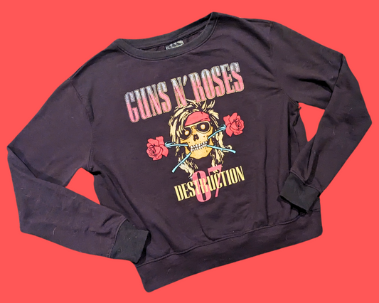 Pull ras du cou Guns N' Roses Y2K taille S