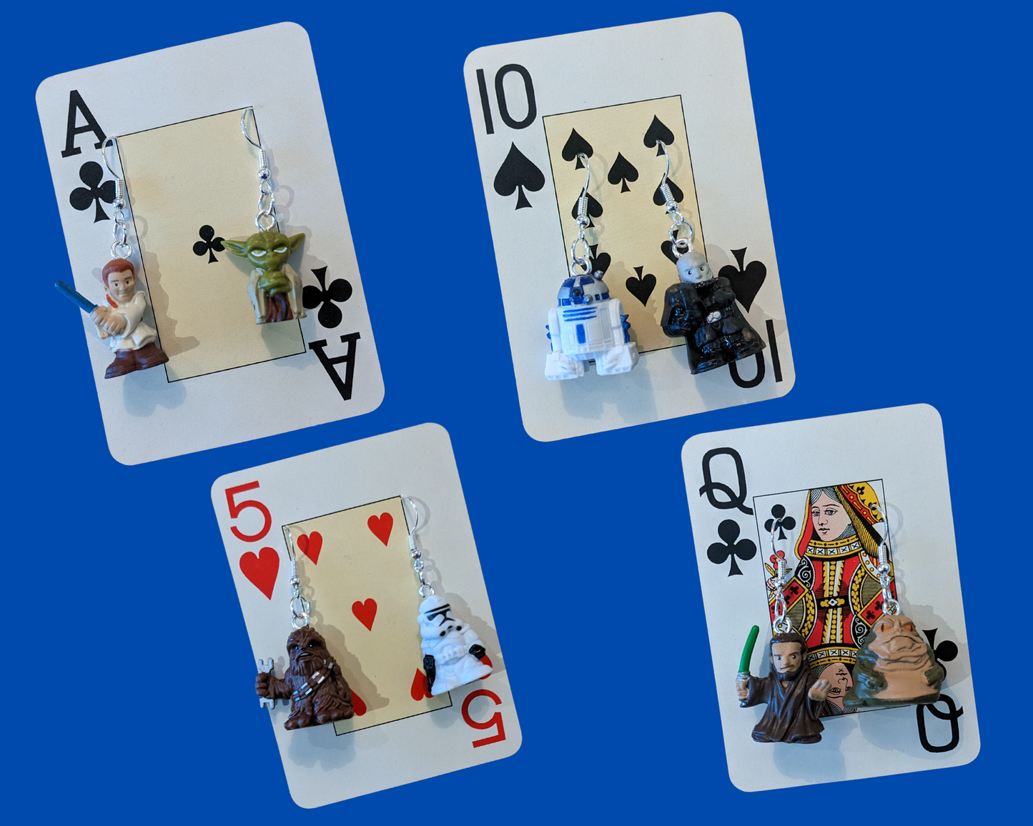 Handmade, Upcycled Star Wars Earrings
