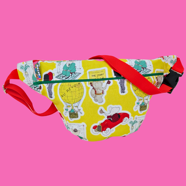 Handmade, Upcycled Babar Fanny Pack