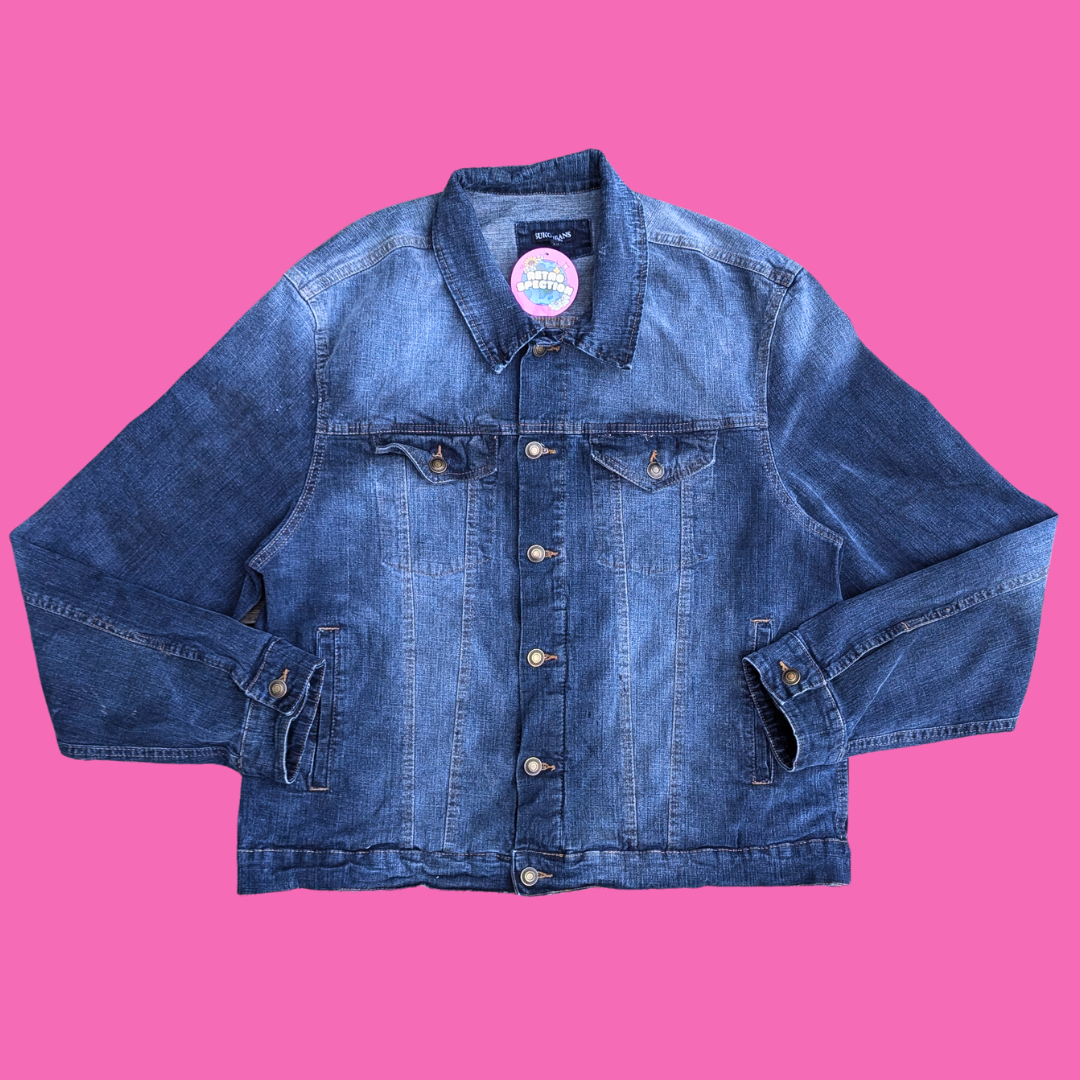 Bloody Mary ''Steven Rhodes'' Upcycled T-Shirt Denim Jacket Size L