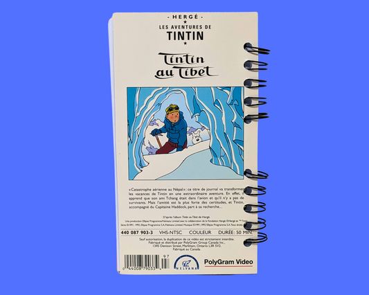 Tintin au Tibet VHS Movie Notebook