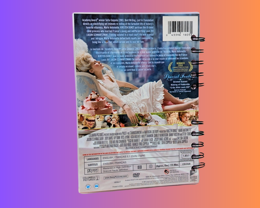 Carnet de notes du film DVD Marie-Antoinette