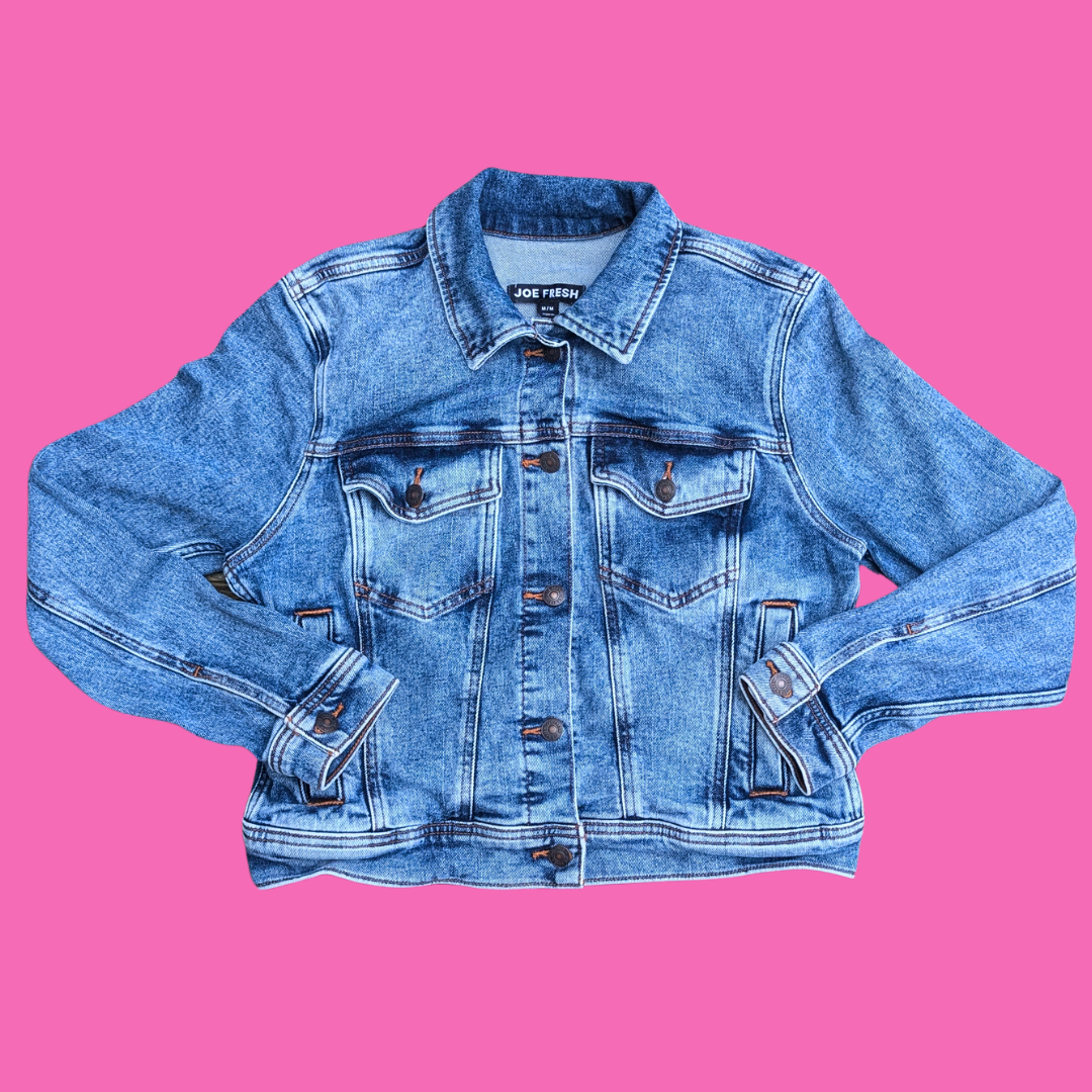 Litle Mermaid Upcycled T-Shirt Jacket Size M