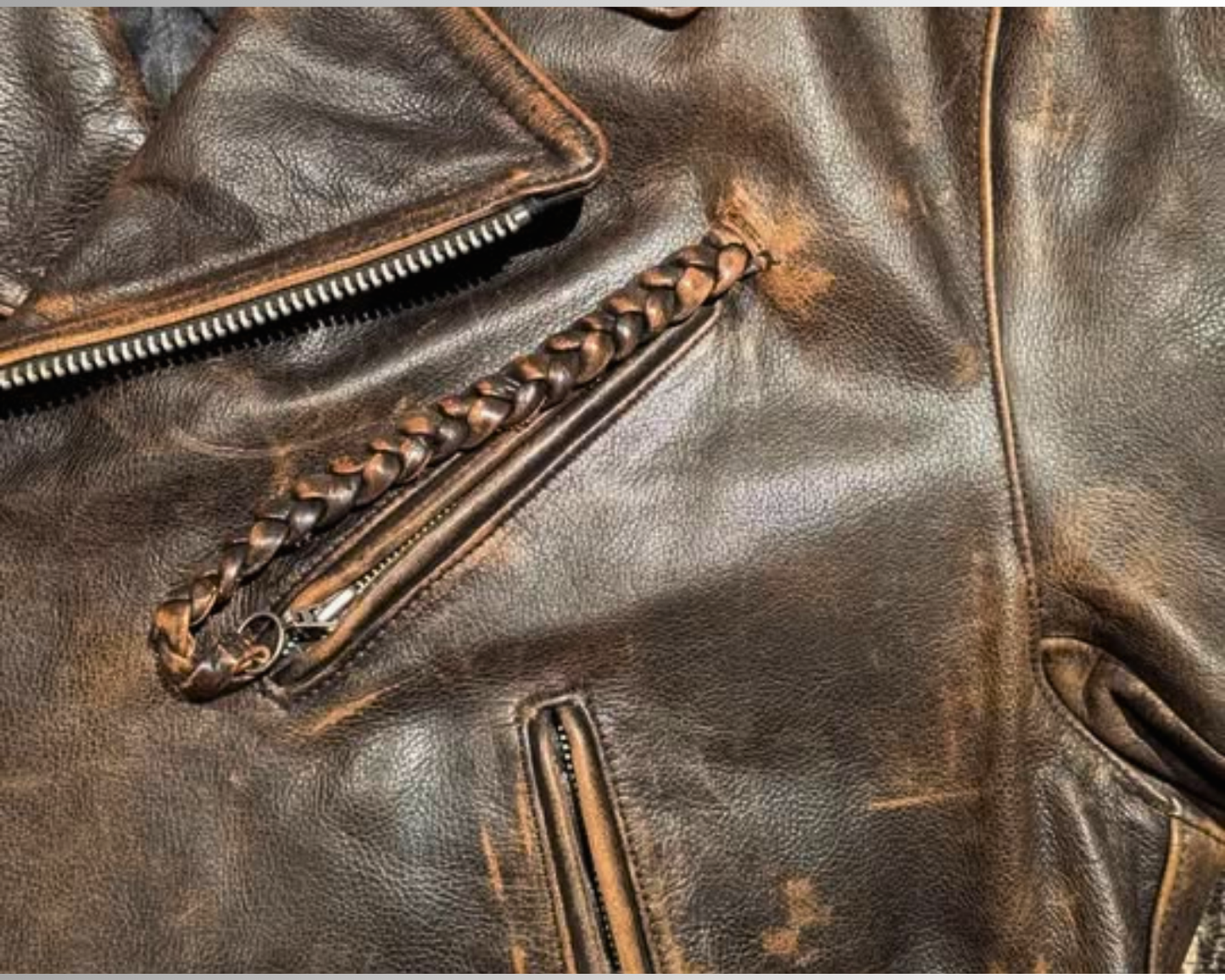 Vintage 1990's Brown Chevignon Leather Jacket Size XXL