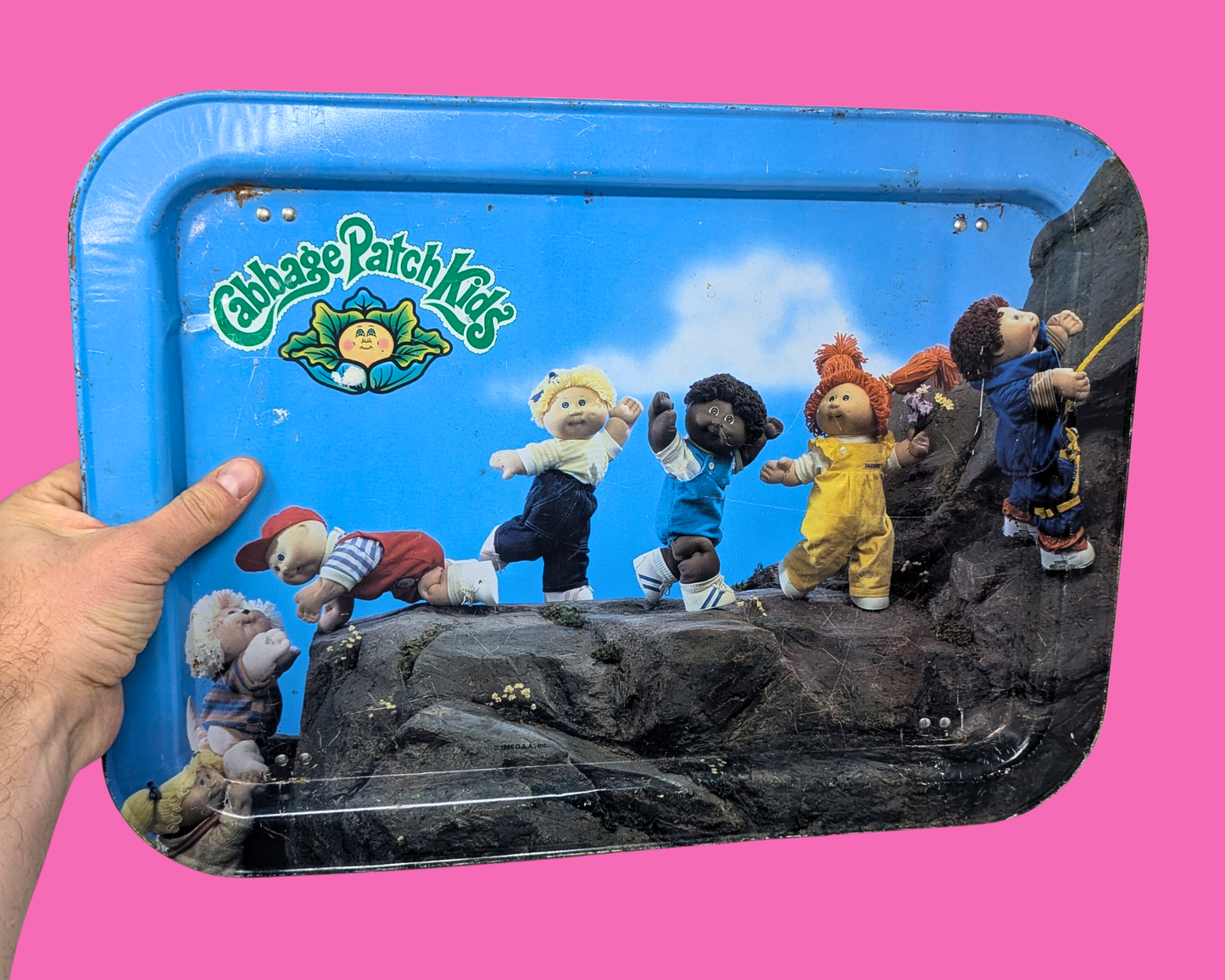 Vintage 1980's Collectible Cabbage Patch Kids Tray for Kids