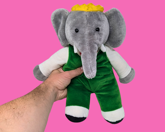 Peluche officielle Babar vintage des années 1990