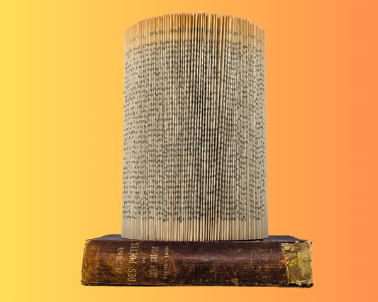 Handmade and Upcycled Book Folding Art Sculpture