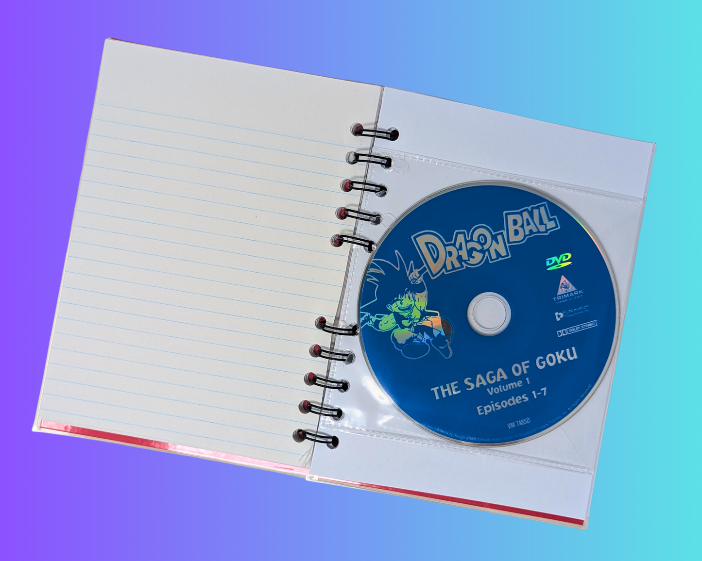 Dragon Ball The Saga of Guku Volume 1 DVD Movie Notebook
