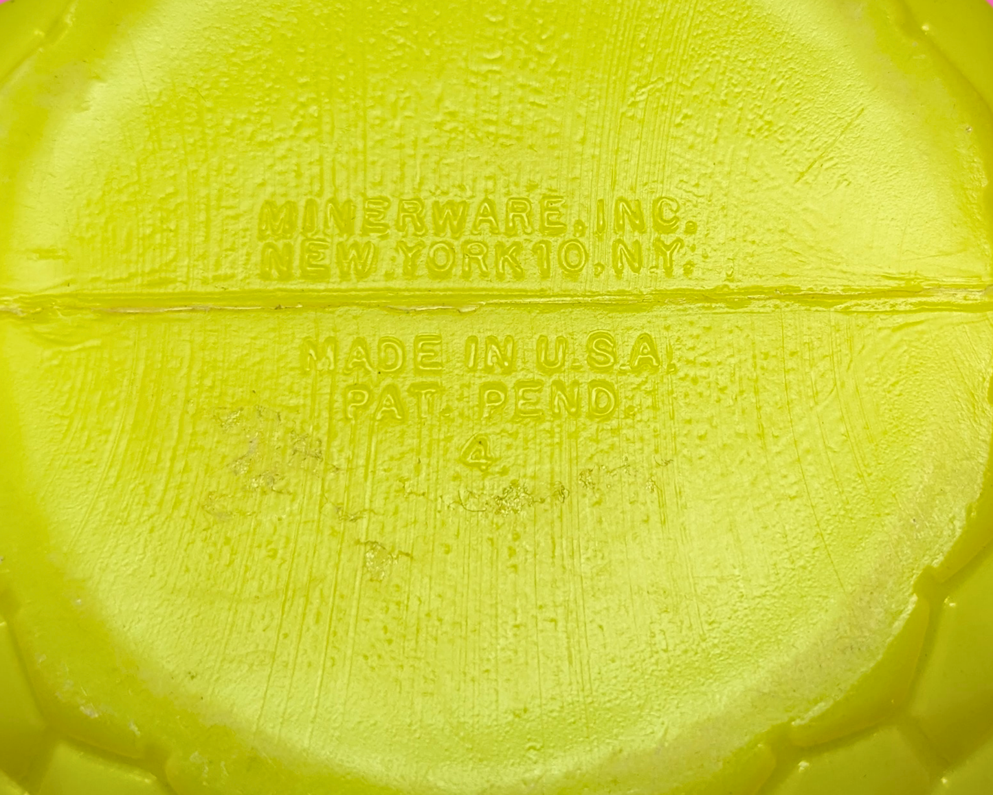 Pichet ananas jaune vintage des années 1970