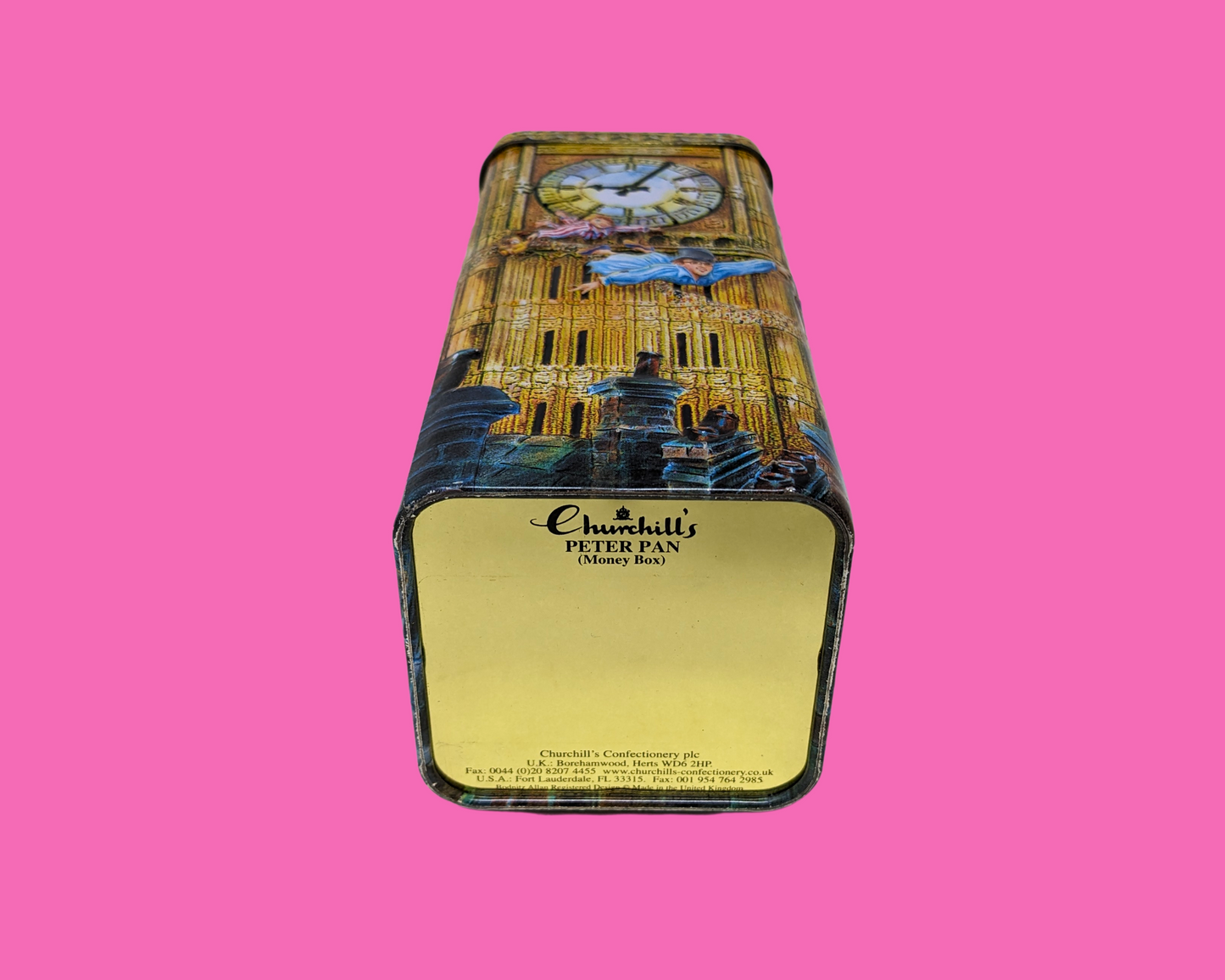 Churchill's Big Ben Peter Pan Money Tin Box