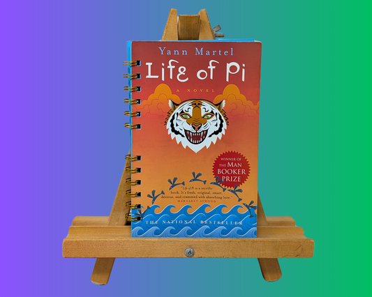 Handmade and Upcycled Life of Pi Novel by Yann Martel Notebook