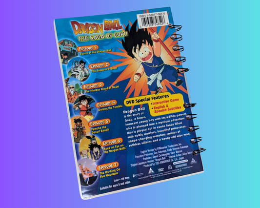 Dragon Ball The Saga of Guku Volume 1 DVD Movie Notebook