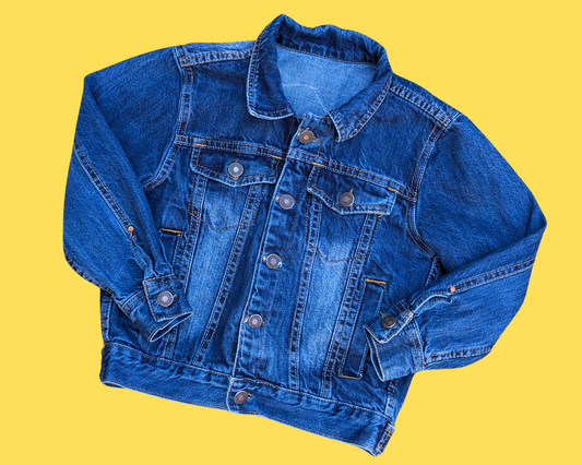 Handmade, Upcycled The Grinch Who Stole Christmas Levi's Denim Jacket Size 6 Years Old for Kids