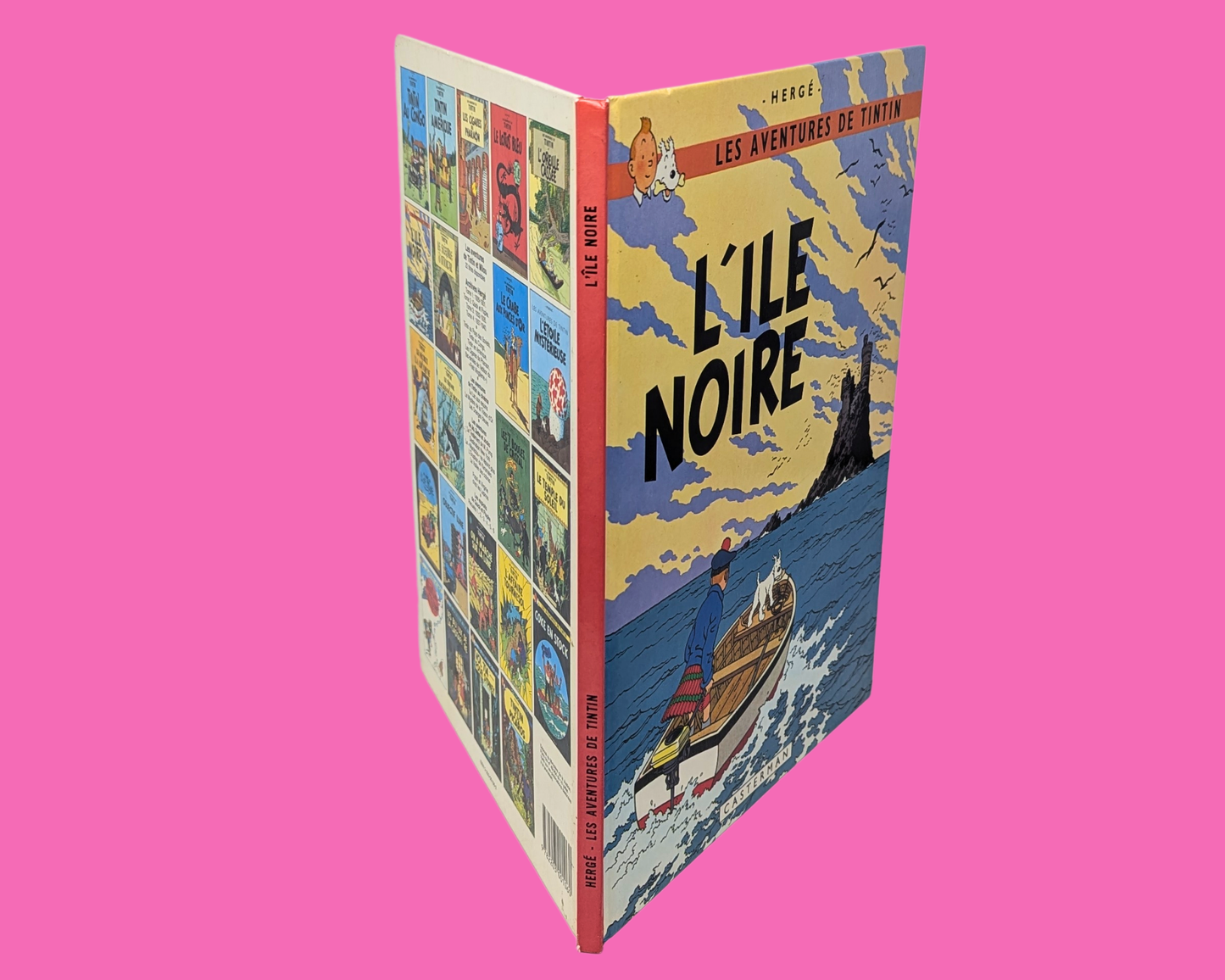 Vintage 1980's Tintin et l'Ile Noire