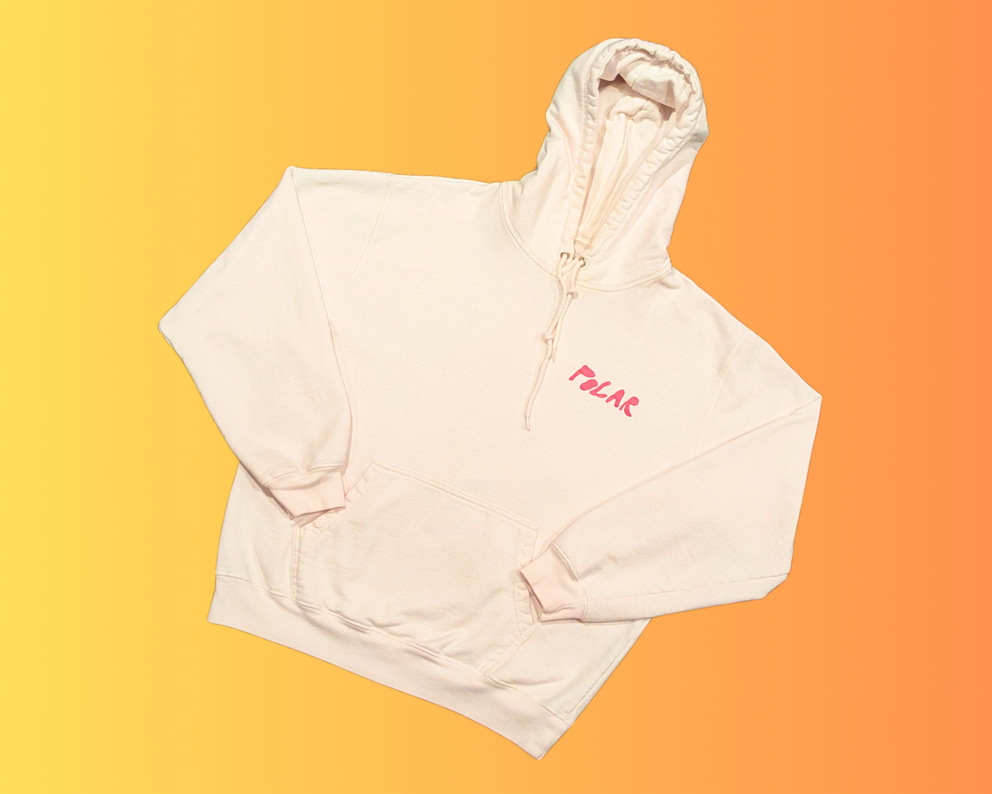 Y2K Polar Elvira Cloud White Hoodie Size M