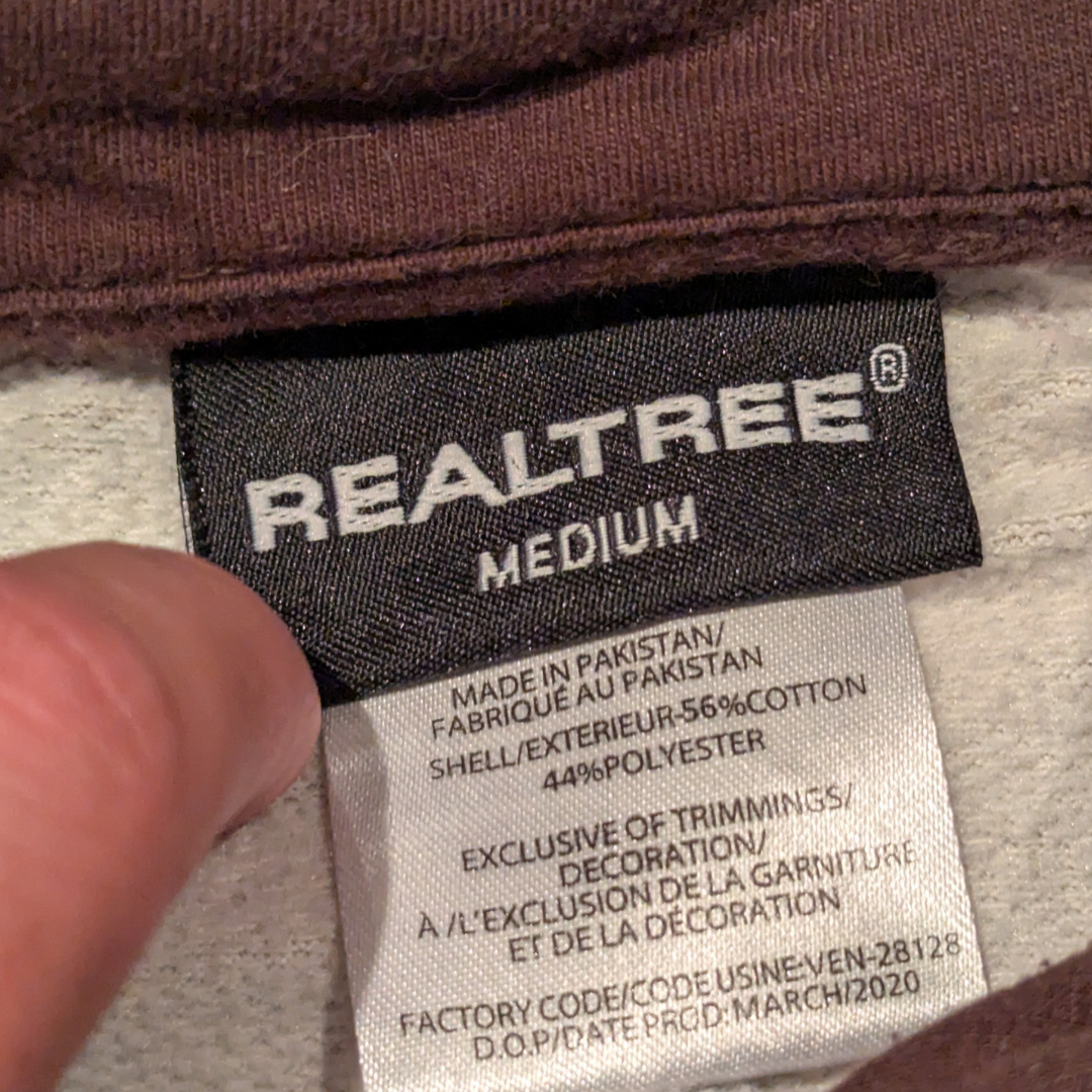 RealTree Camouflage Hoodie Size M
