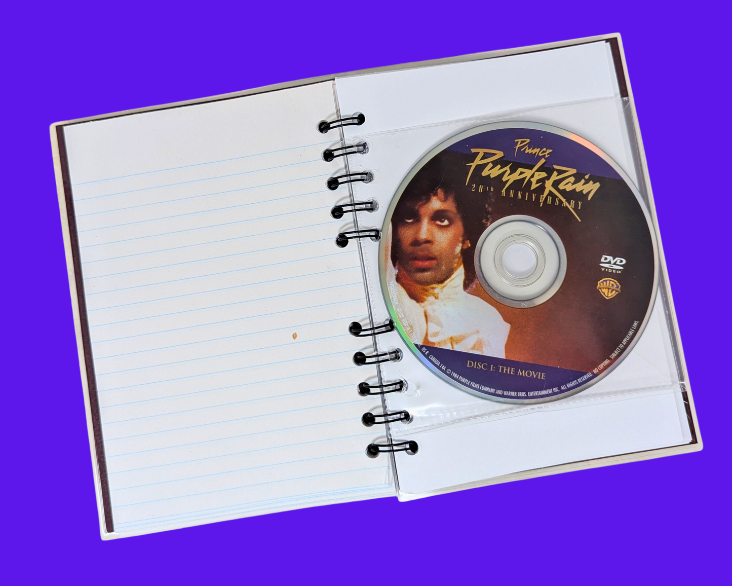 Carnet de notes du film DVD Purple Rain