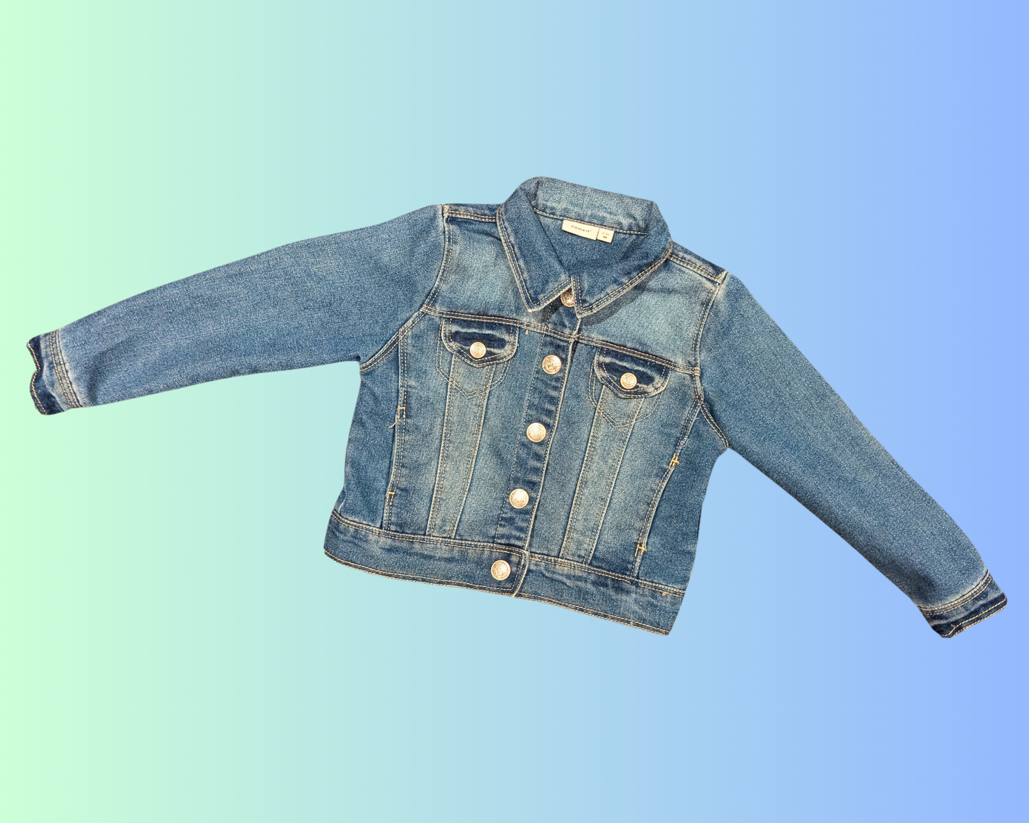 Handmade, Upcycled The Powerpuff Girls Denim Jacket Size 2-3 Years Old