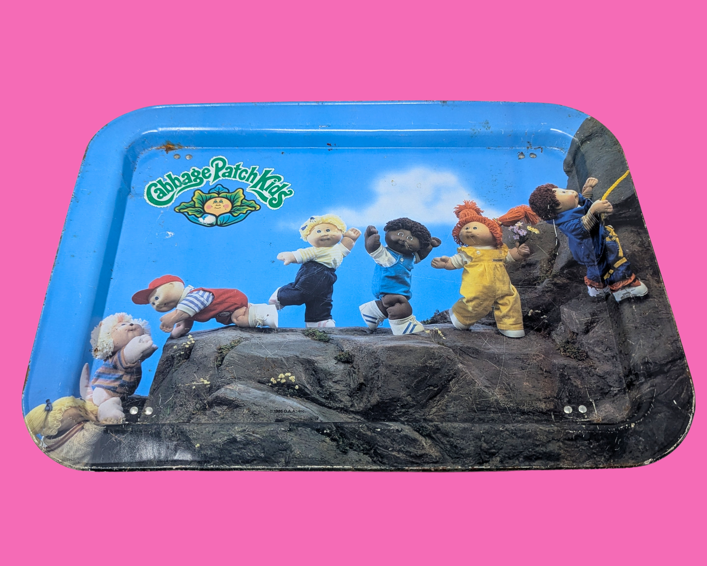 Vintage 1980's Collectible Cabbage Patch Kids Tray for Kids