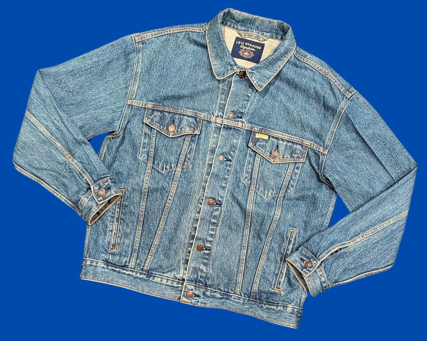 Handmade, Upcycled Denim Jacket with a Johnny Cash T-Shirt Size L for Men