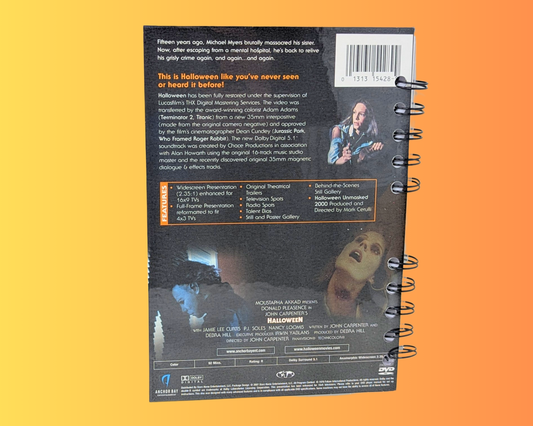 Halloween DVD Movie Notebook
